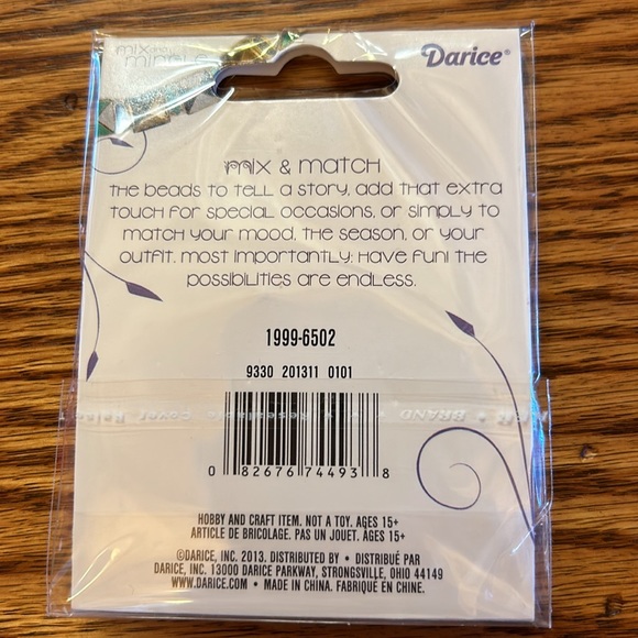 NWT 4 Packs Jewelry Interchangeable Bands & Bling Metal Charm Sliders by Darice - Picture 7 of 9